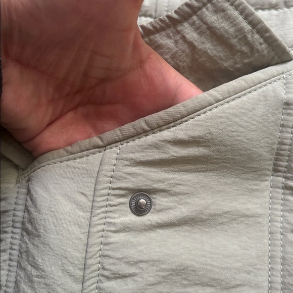 Levi’s | Light Green Long Puffer Hooded Jacket Size Small - Picture 5 of 15